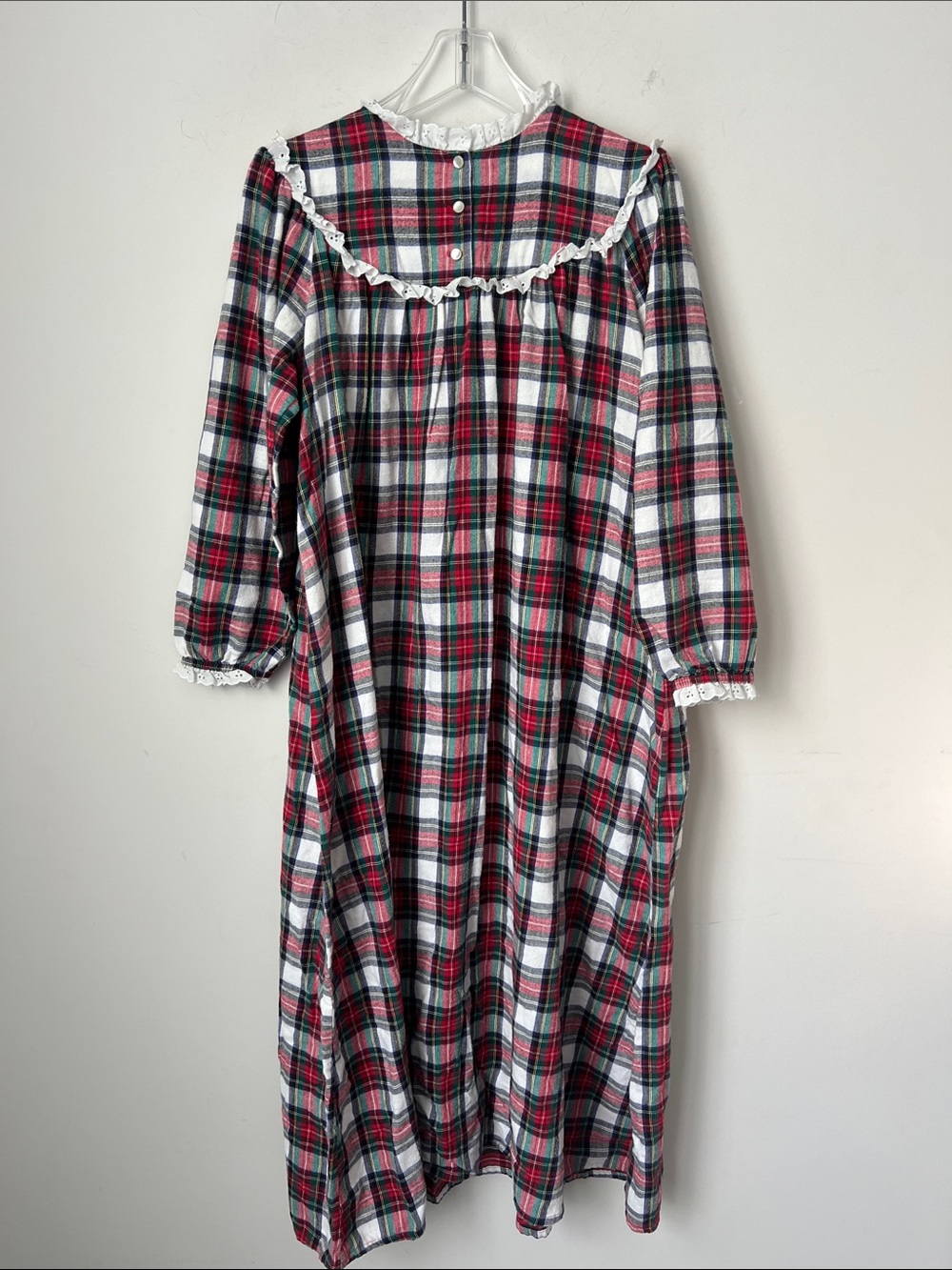 Vintage Lanz of Salzburg Plaid Prairie Nightgown Cottagecore Dress 🟩